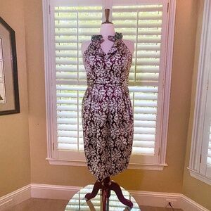 Carmen Marc Valvo Silk Halter